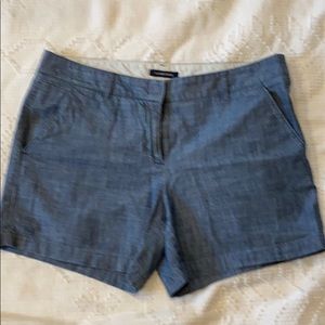 Lands’ End chambray shorts